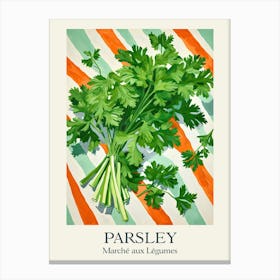 Marche Aux Legumes Parsley Summer Illustration 8 Canvas Print