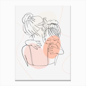 Mother And Child Mothers day 3 Canvas Print