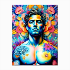 Psychedelic Man 4 Canvas Print