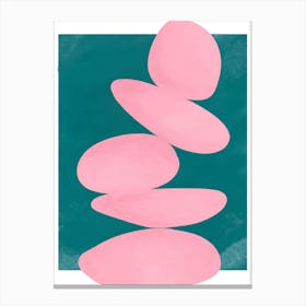 Pink Pebbles Canvas Print