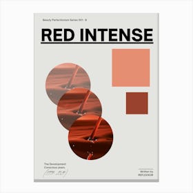 Red Intense B (30 X 40 In) Canvas Print