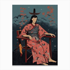 Samurai Illustration 6 Canvas Print