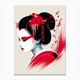 Japan Geisha Visual 50 Canvas Print