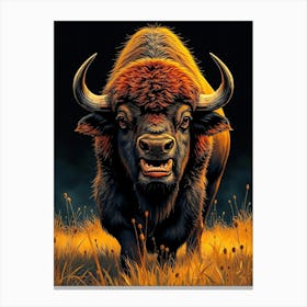 Wild Animal Creative Portrait 36 Canvas Print