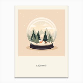Lapland Finland 1 Snowglobe Poster Canvas Print