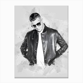 Dj Snake Watercolor Canvas Print