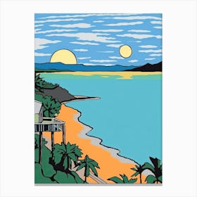 Minimal Design Style Of Barbados 1 Canvas Print