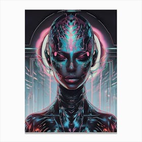 Cybernetic Woman Canvas Print