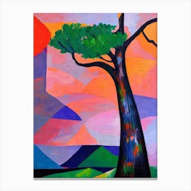 Largetooth Aspen Tree Cubist 2 Canvas Print