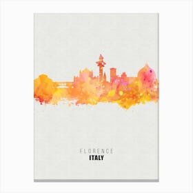 Florence Italy City watercolor Canvas Print
