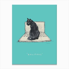 Helpful Cat Canvas Print