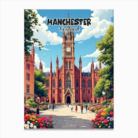 Manchester Vintage Art V 01 Canvas Print