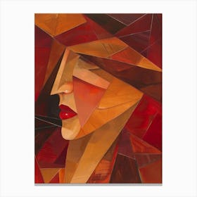 Woman In A Red Hat 3 Canvas Print