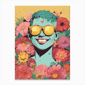 Flower Girl-Festival Vibes Canvas Print