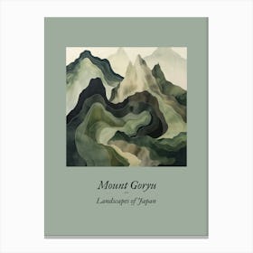 Landscapes Of Japan Mount Goryu 36 Canvas Print