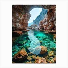 Cave In Greece Canvas Print