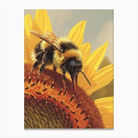 Bumblebee Storybook Illustration 10 Canvas Print