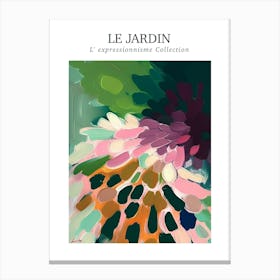 Le Jardin Abstract Oil Painting 4 Canvas Print