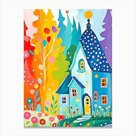 House In The Forest Canvas Print