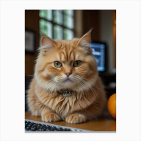 Orange Cat Canvas Print