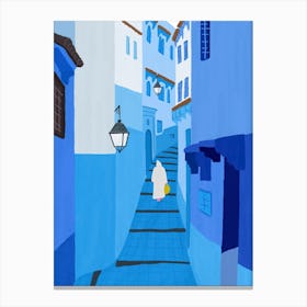 Blue Chefchaouen Morocco Canvas Print