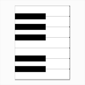 Piano Keys Canvas Print