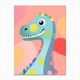 Colourful Dinosaur Plateosaurus 5 Canvas Print