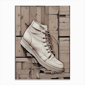 Shoe Art with earthly tones, 1360 Canvas Print