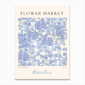 Flower Market Berlin Canvas Print