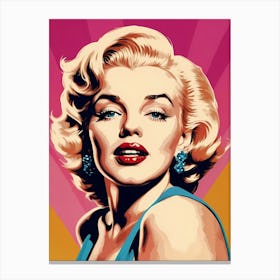 Marilyn Monroe Portrait Pop Art (22) Canvas Print