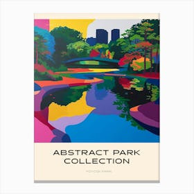 Abstract Park Collection Poster Yoyogi Park Hanoi 3 Canvas Print