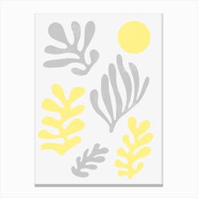 Matisse Inspired Leaves Illuminating Yellow Ultimate Canvas Print