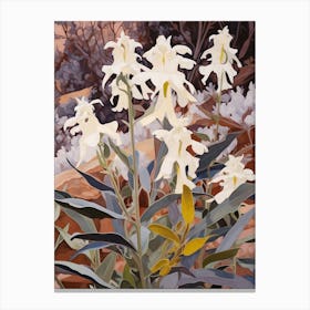 Lobelia 1 Flower Painting Canvas Print
