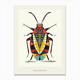 Colourful Insect Illustration Boxelder Bug 5 Poster Canvas Print