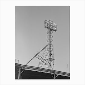 Untitled Photo, Possibly Related To Signs And Lighting Standards At Baseball Park, Saint Paul, Minnesota By Russell Canvas Print