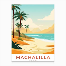 Ecuador Machalilla Travel Canvas Print