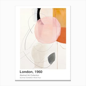 World Tour Exhibition, Abstract Art, London, 1960 2 Canvas Print