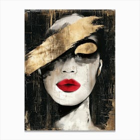 Gold And Black Canvas Print 16 Canvas Print