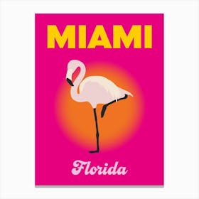 Miami Florida Travel Print Canvas Print