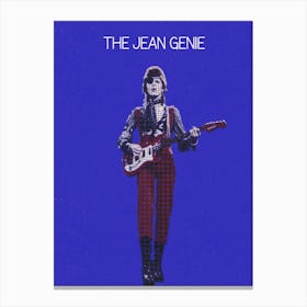 The Jean Genie David Bowie Canvas Print