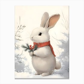 Christmas Bunny 7 Canvas Print