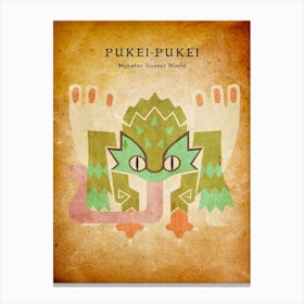 Pukei Pukei Vintage Canvas Print