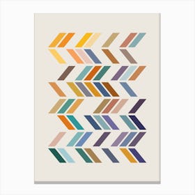 Minimalist geometric strokes Canvas Print