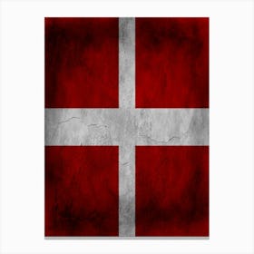 Sovereign Military Order Of Malta Flag Texture Canvas Print