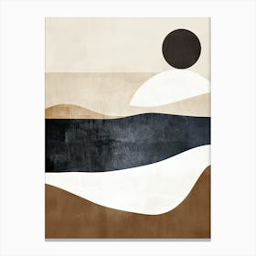 Gentle Stillness Minimalist Style Canvas Print