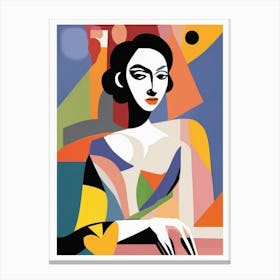 Woman In A Chair Canvas Print