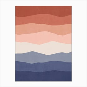 Minimal Waves 138 Canvas Print