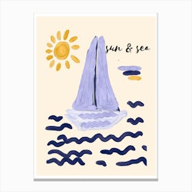 Sun And Sea Canvas Print