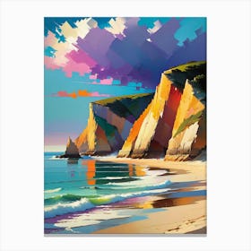 Cliffs By The Sea Canvas Print