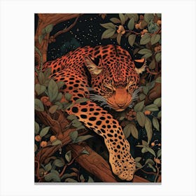 Leopard In The Tree Canvas Print